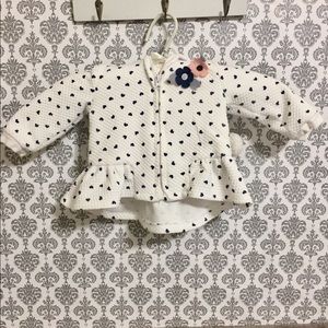 UGC Little Lass baby girl bear hooded coat 6-9M